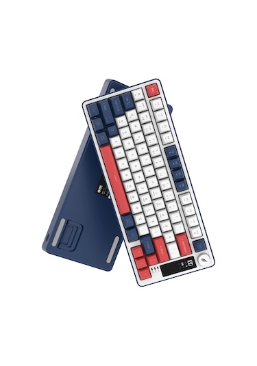 Hawk Gaming Hk255 Membrane Lcd Rgb Kablosuz/bluetooth Mavi Kırmızı %75 Türkçe Gaming Klavye
