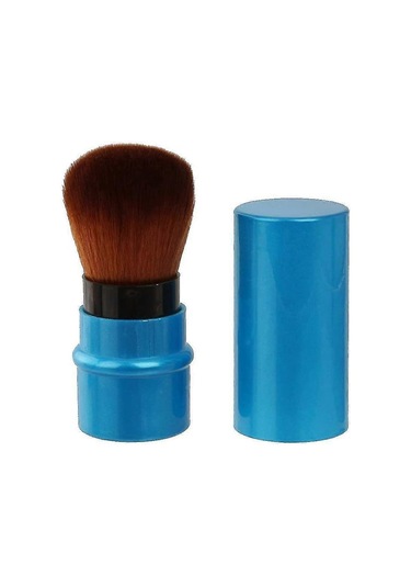 Geri Çekilebilir Allık Fırçası. Taşınabilir Makyaj Pudra Fırçası. Kozmetik Pudra Veya Allık