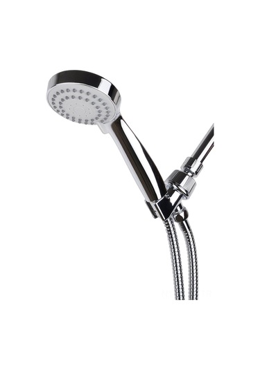 Gajeena 3 Fonksiyonlu Basınçlı Duş Başlığı Seti - 1,5m Paslanmaz Hortum Ve Ayarlanabilir Askı İle Gümüş