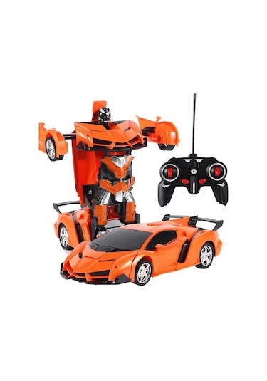 Uzaktan Kumandalı Robota Dönüşebilen Araba - 360 Derece Rotasyon