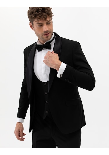 Pierre Cardin Erkek Siyah Smokin 50265124-vr046 Siyah