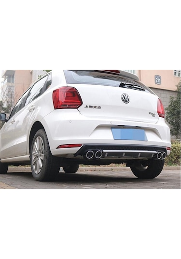 Vw Polo 6r Arka Tampon Difüzörü Plastik 4 Çıkış 2009+