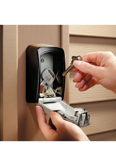 Samdoo Master Lock Dışarıda Kullanıma Uygun Duvar Montajlı 4 Haneli Parolalı Anahtar Saklama Kutusu 5401d