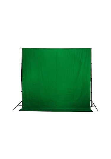 Greenbox Yeşil Fon Perdesi 3Mx6M ve Jinbei Fon Asma Standı Kıt