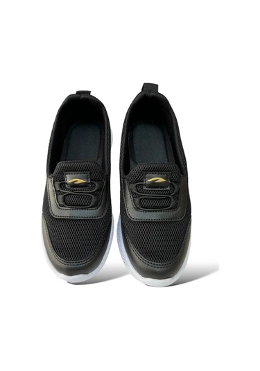 Akıllı Bağcıklı Çocuk Babet Ayakkabı Siyah Beyaz-siyah Beyaz Beyaz - Siyah