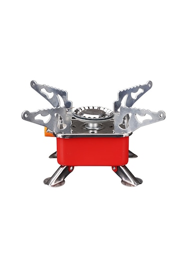 Kamp Ocağı Rüzgarda Sönmez - Mini & Taşınabilir Doğa Yürüyüşü Ve Trekking Pikik Ocağı - Katlanır Tüplü, Hafif, Kompakt Dağcılık Ve Seyahat İçin Açık Kahverengi