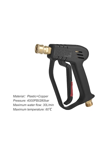 Springsun 5'li Çıkarılabilir Başlıklı Yüksek Basınçlı Su Tabancası - Araç, Bahçe Temizlik Ve Sulama Aparatı