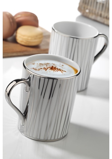 Forest 2li Mug Bardak Platin 10925 Gri