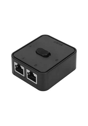 Xindoker Cat6 Rj45 2 Port Ağ Anahtarı - Gigabit Hızlı Veri Transferi - Pasif İç/dış Ağ Değiştirici - Şarj Gereksiz - Plug & Play