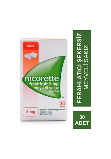 Nicorette Freshfruit 2mg Meyveli 30 Lu Nikotin Sakızı