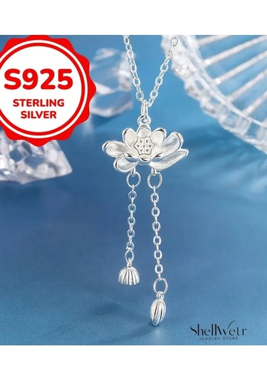Lotus 925 Ayar Gümüş Zincir Gümüş Kolye Gümüş