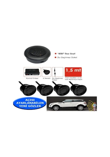 İnvells Oto Park Sensörü Bi Bi Ses İkazlı Siyah Renk 22 Mm N11.193