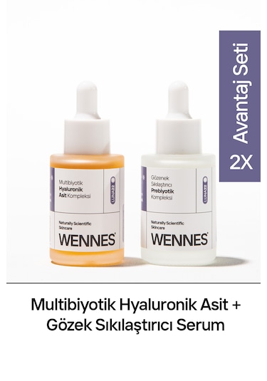 Wennes Prebiyotik Serum Multibiyotik Hyaluronik Asit Serum Set﻿﻿i