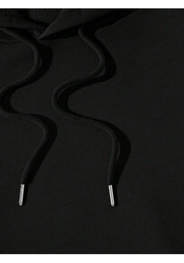 Y2k Trend Sezon Unisex Retro Sweatshırt Kapşonlu Kod 1554 Trz1179 Siyah