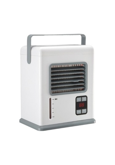 Ykd Store Masaüstü Hava Soğutucu Eklenti Çift Kullanım Klima Akıllı Dijital Ekran Mini Hava Soğutucu 36rv1l Beyaz