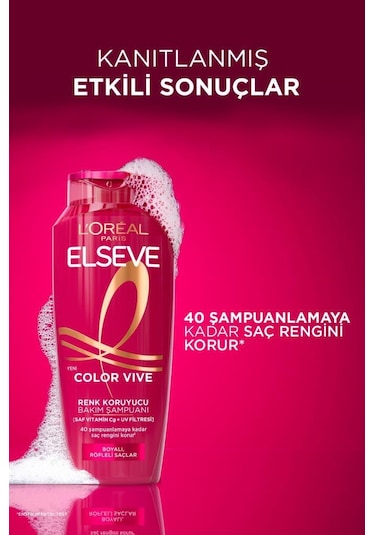 L'Oréal Paris Elseve Color Vive Renk Koruyucu Bakım Şampuanı 3 x 300 ML
