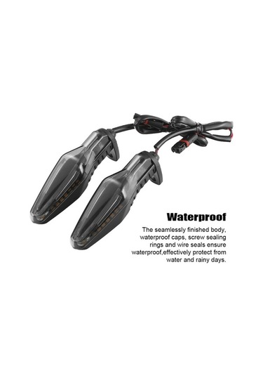 Pazly Su Geçirmez Motosiklet Gösterge Işıkları Ve Dönüş Sinyali Lmk00279 Siyah