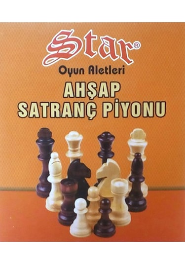 Star Ahşap Satranç Piyonu No 3