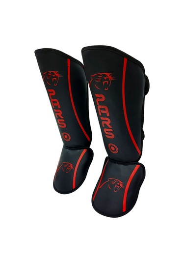 Pars Guard Kick Boks Ve Muay Thai Ayak Kaval Koruyucu Kırmızı-siyah Siyah - Kırmızı