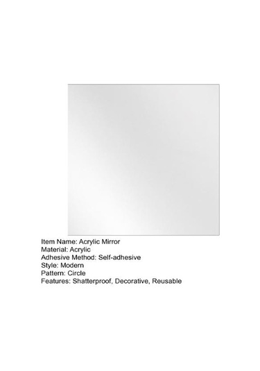 10/15/20/25/30cm Yuvarlak Kare Akrilik Ayna Düğün Partisi Masa Orta Parçası Ayna Tepsi Kırılmaz Oturma Odası Yatak Odası Banyo Duvar Dekorasyonu Altın