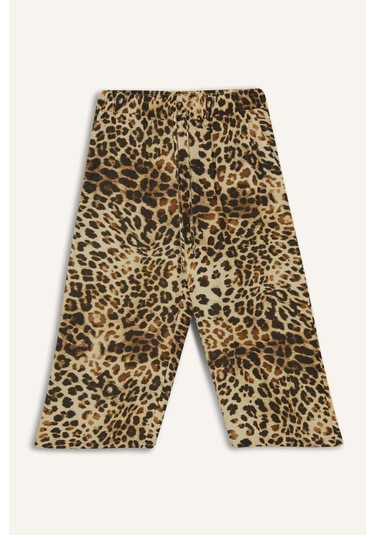 DeFacto Yüksek Esnek Belli Leopar Viskon Kapri I6823AZ25SMBK81 Siyah DeFacto Yüksek Esnek Belli Leopar Viskon Kapri I6823AZ25SMBK81 Siyah