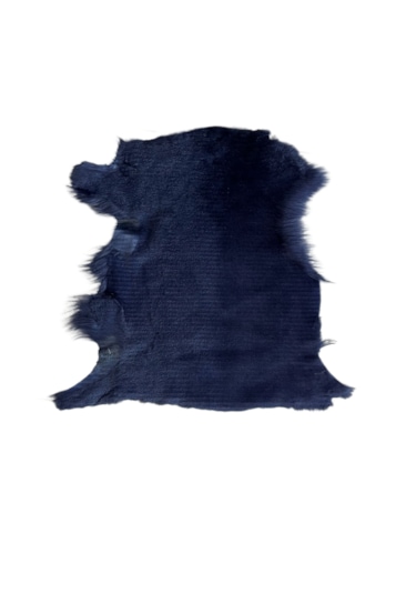 Gerçek Kuzu Postu Kısa Tüylü - 50 X 40 Cm Lacivert