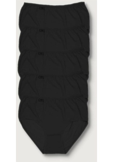 Bonbonetti Kadın Siyah 5'Li Paket  Likralı Bato  Elf568T0924Ccm5 Siyah Kadın Külot Siyah