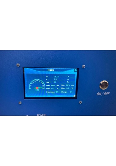 Megacell Lifepo4 25.6v 200ah Bluetooth Dokunmatik Ekran Lityum Demir Fosfat Akü