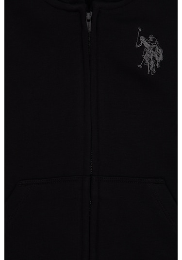 U.s. Polo Assn. Erkek Çocuk Siyah Hırka Örme 50316706-vr046 Siyah