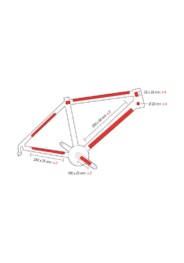 Zefal Skim Armor Mat L Bisiklet Kadro Koruma Şeffaf Yapışkan Şeffaf