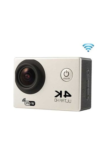 Prestigegoods 2.0 İnç Ekran 170 Derece Wifi Sport Action Camera, Su Geçirmez Gümüş, 64gb Kart Destek Gümüş