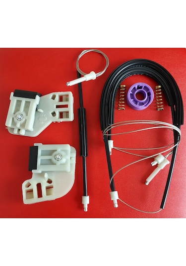 Volkswagen Polo Mk4 2002-2009 Ön Sağ Cam Kriko Teli ve Tamir Seti