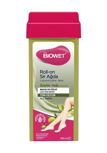 Biowet Tüm Ciltler için Zeytinyağlı Roll On Sir Ağda 100 ML