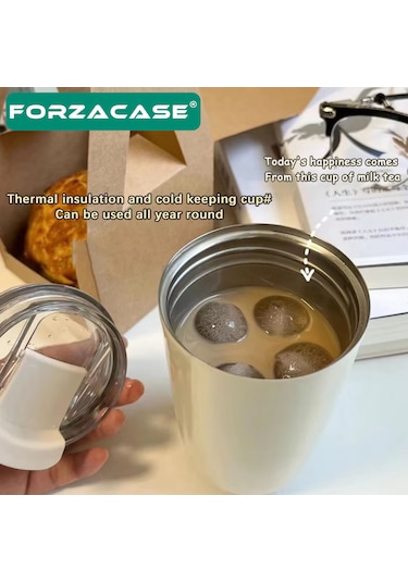 Paslanmaz Çelik 240ml Sıcak Soğuk Tutan Bardak Termos Fc845 Siyah