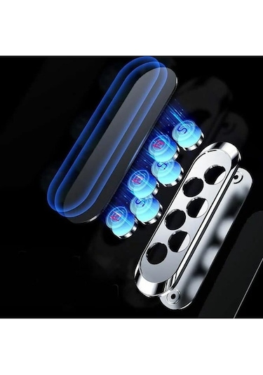 Çok Amaçlı Güçlü 6 Mıknatıslı Manyetik Telefon Tutucu Siyah