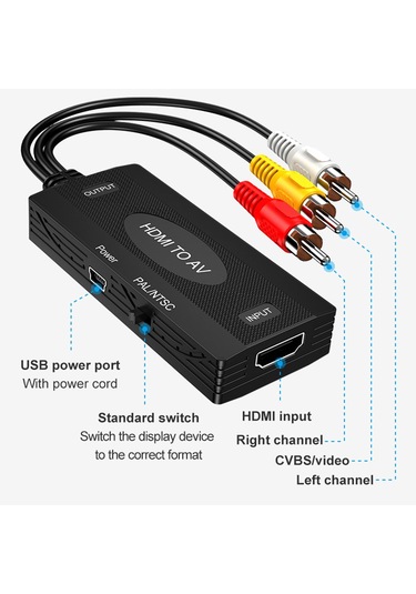 Suntek Rca'dan / Rca'ya Dönüştürücü Kablo Av Av'ye