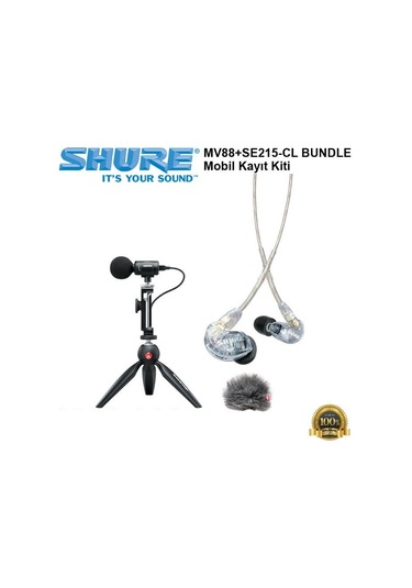 Shure Mv88+se215-cl Bundle Mobil Kayıt Kiti