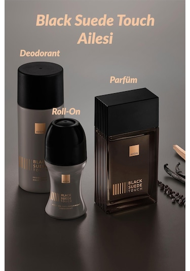 Black Suede Touch Erkek Parfüm Edt 100 Ml. Üçlü Paket Baharat