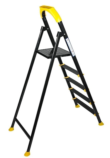 Ze Hardy 3+1 Basamaklı Özel Tasarım Hafif Merdiven Kaymaz Papuçlu Dayanıklı Paslanmaz 3+1 Basamak
