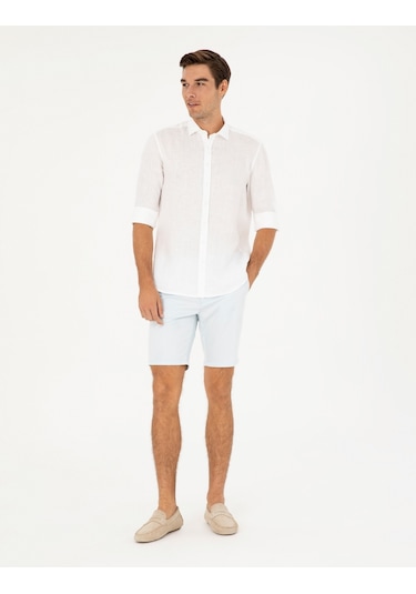 Pierre Cardin Erkek Mavi Şort / Bermuda 50284277-vr036 Mavi