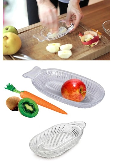 Pratik Cam Rende Elma Rendesi Bebek Rendesi Meyve Püresi Rendesi