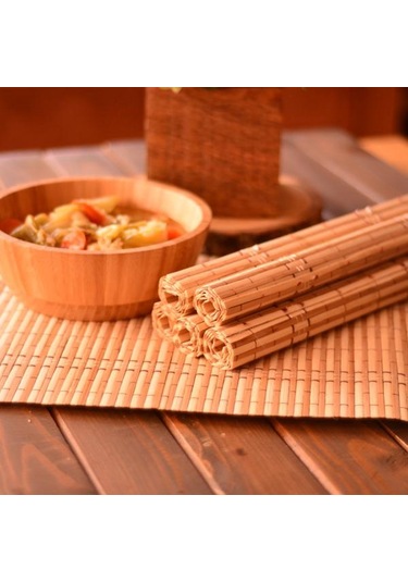 Bambum Servizio Yelo 6'lı Amerikan Servis Bej