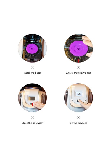 Geeksen Keurig 2.0 & 1.0 Uyumlu Yeniden Kullanılabilir Kahve Kapsülü, 16.5g Dolum, Gelişmiş Filtre Ağı, Mor Renk, Tek Adet Gıda Grubu Pp + 304 Çelik Mor