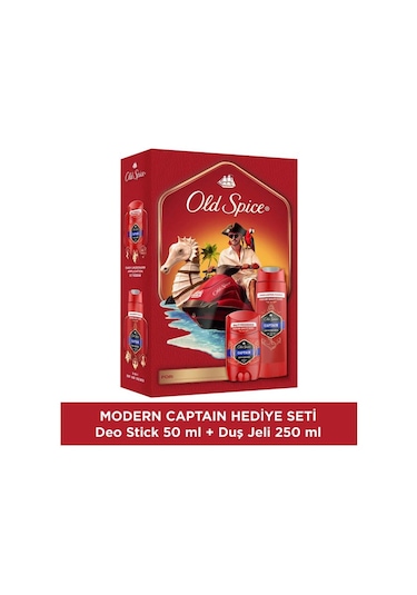 Old Spice Captain Modern Seti Deodorant Stick 50 Ml + Duş Jeli 250 Ml