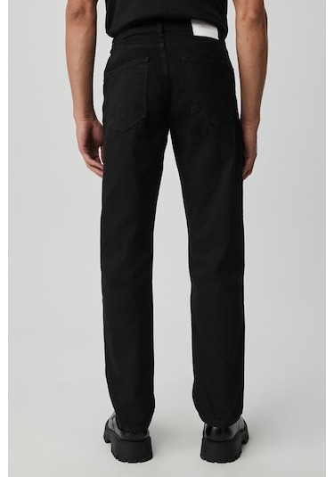 BRUNO Erkek Regular Fit Rahat Kesim Kalın Dokulu Yıkama Efektli Magic Denim Siyah Jeans