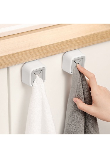 Skycity Banyo Mutfak Rahat Kurulum Delmezsiz Plastik Kuruşak, Havlu, Mendil, Mop Saklama Asma Kanca Diğer