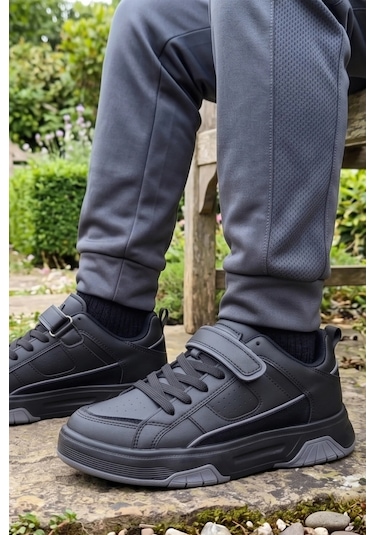 In Step Urban Ranger: Şehir-okul Kaşifi Cırtlı Siyah Unısex Sneaker