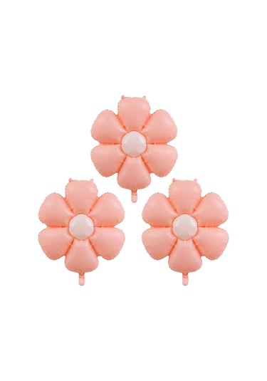 Papatya Folyo Balon 77x66 Cm Makaron Somon Parti Kutlama Seti