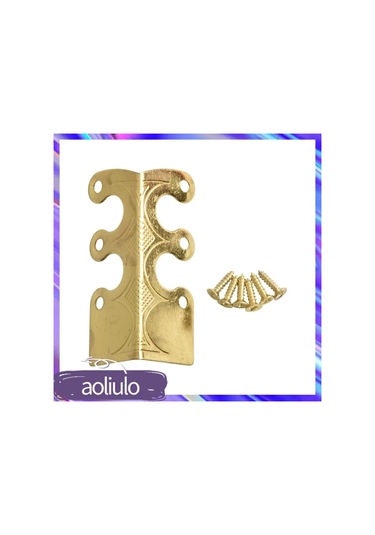 Vkemall 6 Adet Somunlu Katlanmış Metal Köşe Koruyucu, Dayanıklı Taban Ve Duvar Koruma Aparatı