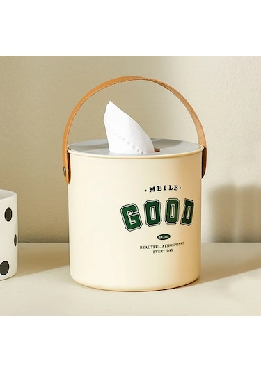 Yuvarlak Tavşan-sevimli Tavşan Masaüstü Doku Kutusu Taşınabilir Oturma Odası Banyo Kağıt Dağıtıcı Saplı Ev Araba Peçete Depolama Tutucu